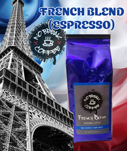 16 OZ French Blend Espresso Coffee Ground(20%off father day sale to June 18)